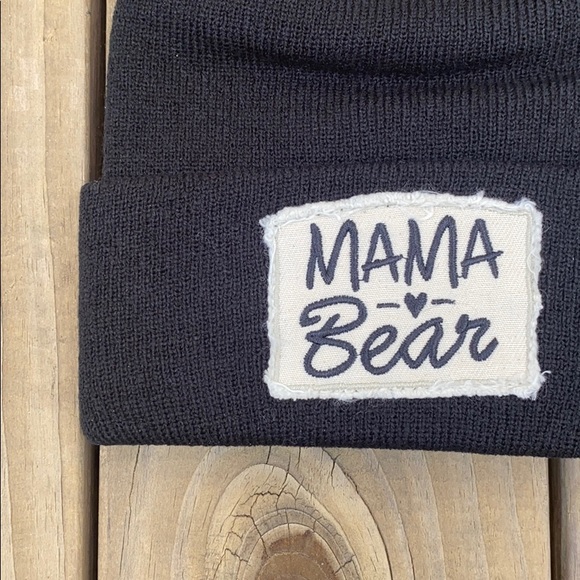 Mama Bear Patch Cc Beanie Winter Hat 